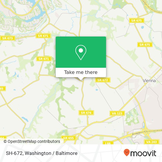 Mapa de SH-672, Oakton, VA 22124