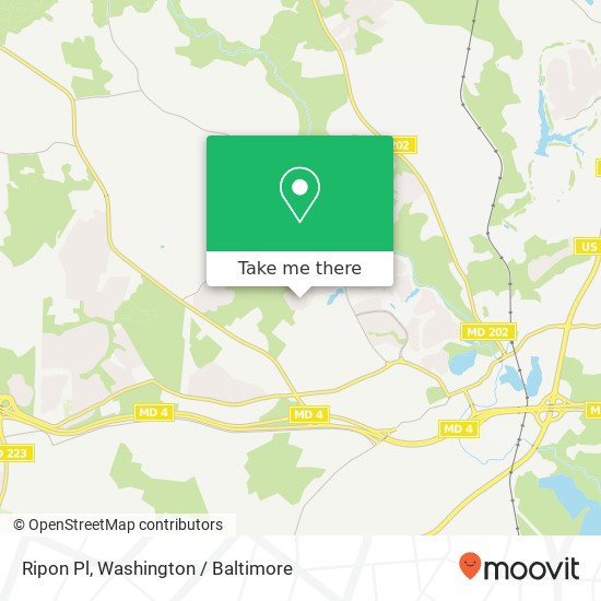Mapa de Ripon Pl, Upper Marlboro, MD 20772