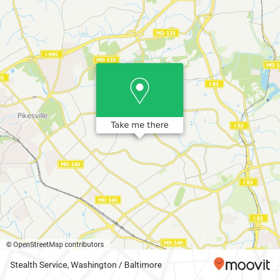 Stealth Service, Baltimore, MD 21209 map
