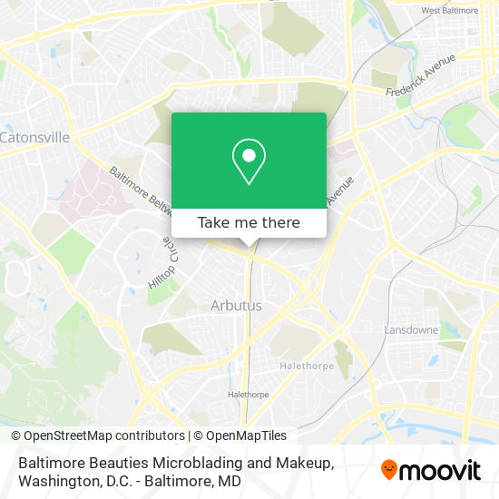 Mapa de Baltimore Beauties Microblading and Makeup