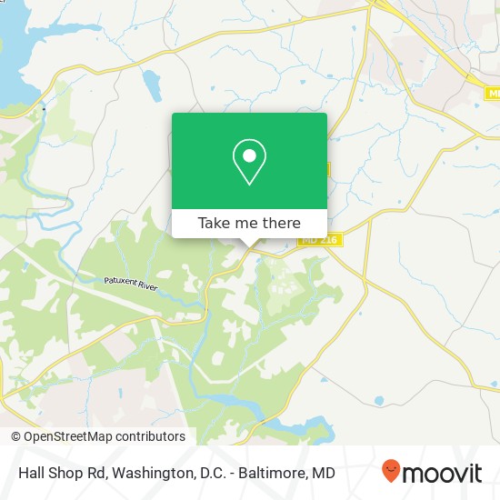 Hall Shop Rd, Highland, MD 20777 map