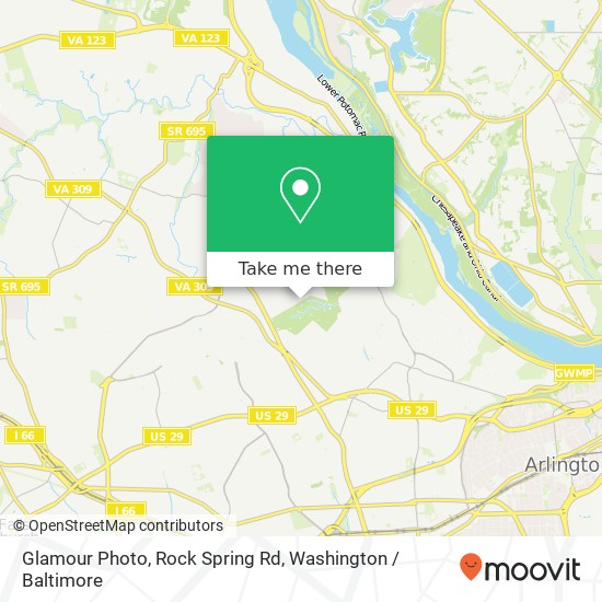 Glamour Photo, Rock Spring Rd map