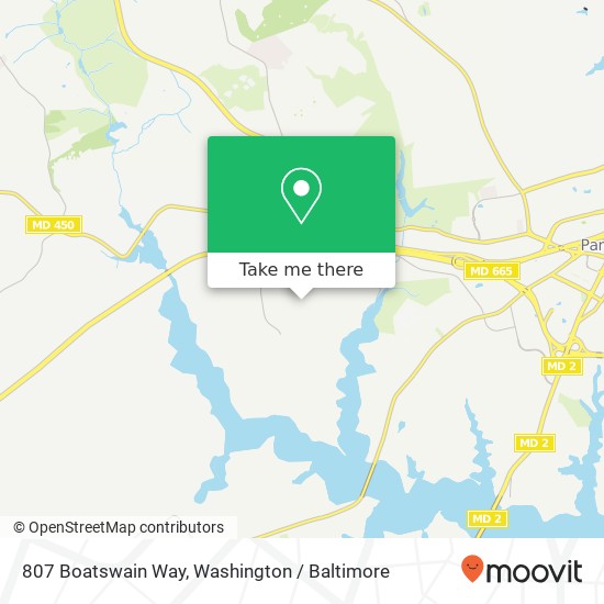 Mapa de 807 Boatswain Way, Annapolis, MD 21401