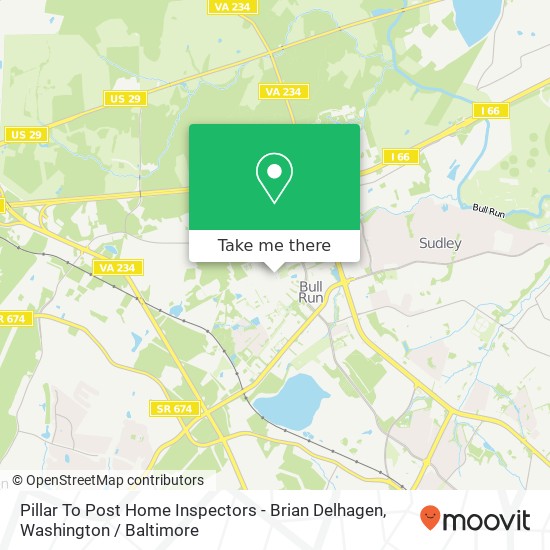Pillar To Post Home Inspectors - Brian Delhagen, 7993 Coachcrest Ct map