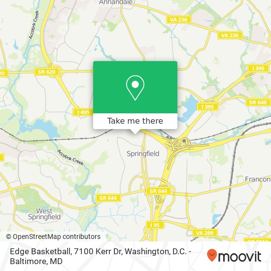 Edge Basketball, 7100 Kerr Dr map