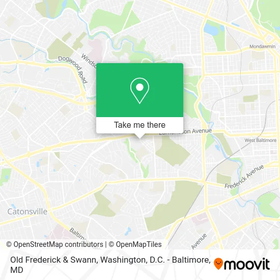 Old Frederick & Swann map