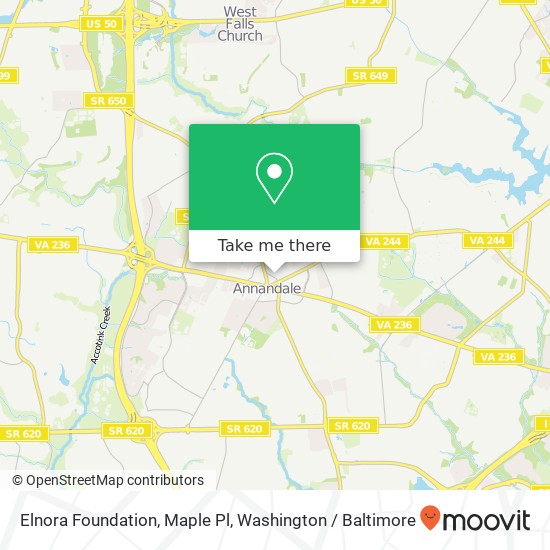 Mapa de Elnora Foundation, Maple Pl