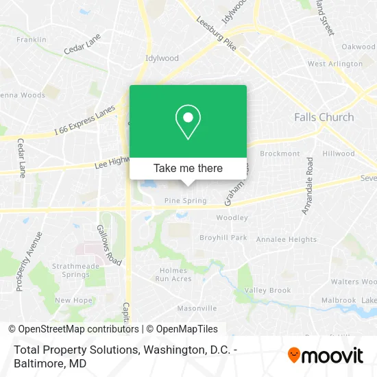 Mapa de Total Property Solutions