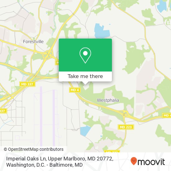 Imperial Oaks Ln, Upper Marlboro, MD 20772 map