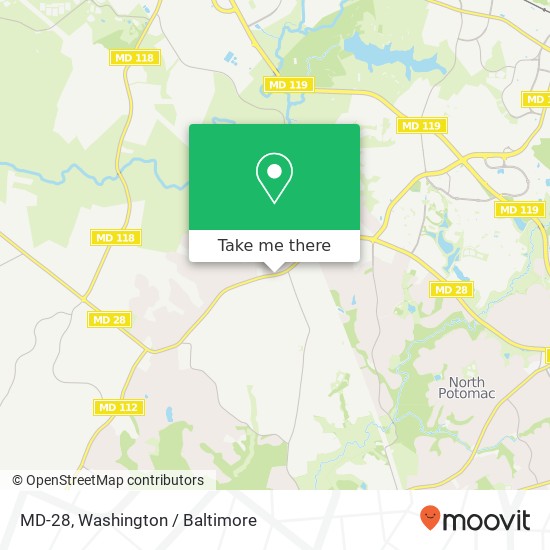 Mapa de MD-28, Gaithersburg, MD 20878