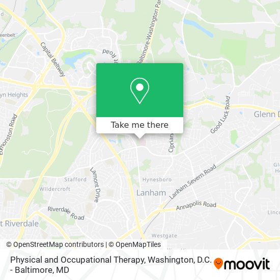 Physical and Occupational Therapy map