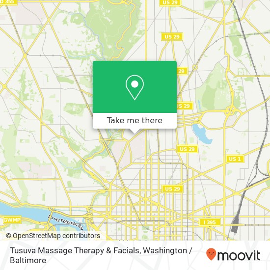 Mapa de Tusuva Massage Therapy & Facials, 2701 Ontario Rd NW