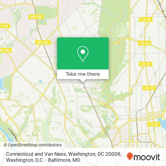 Connecticut and Van Ness, Washington, DC 20008 map