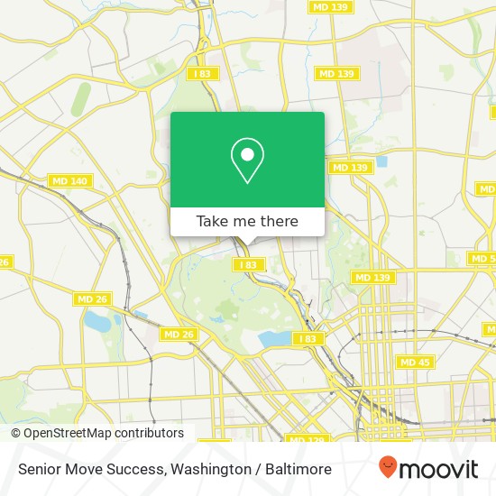 Mapa de Senior Move Success, 1625 Union Ave