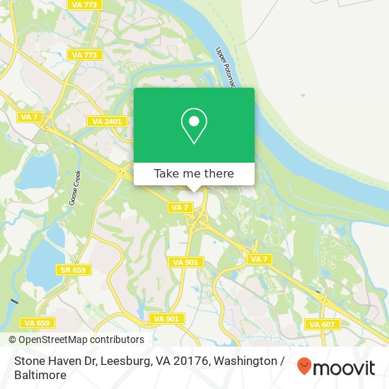 Stone Haven Dr, Leesburg, VA 20176 map