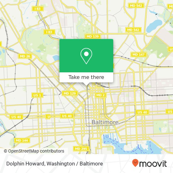 Dolphin Howard, Baltimore (DRUID), MD 21217 map