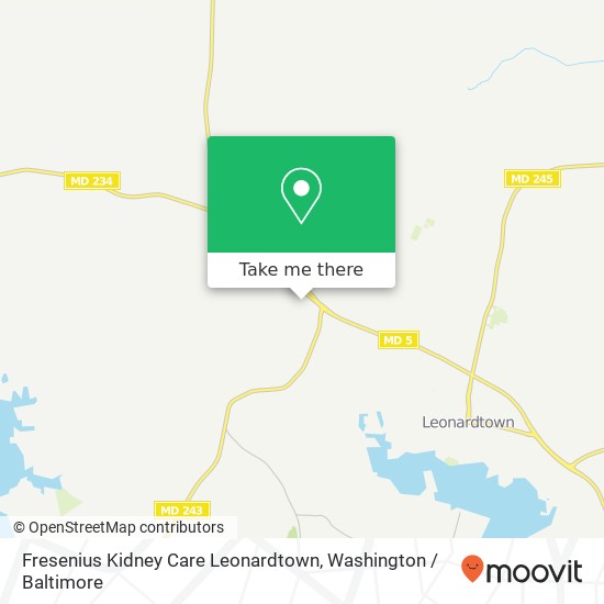 Fresenius Kidney Care Leonardtown, 40865 Merchants Ln map