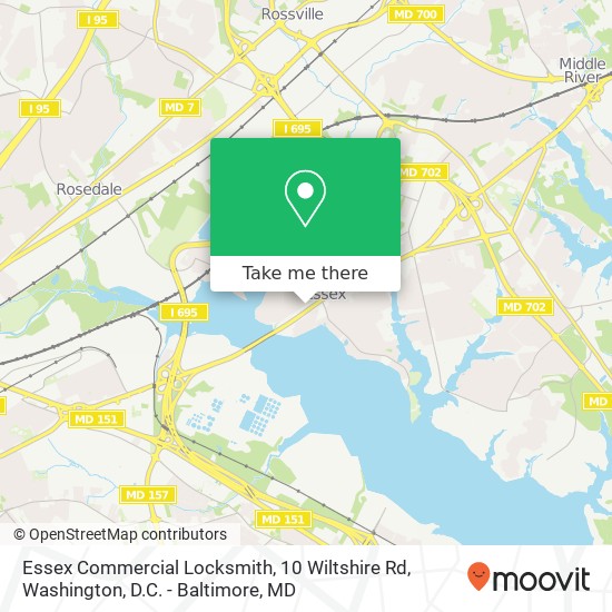 Mapa de Essex Commercial Locksmith, 10 Wiltshire Rd