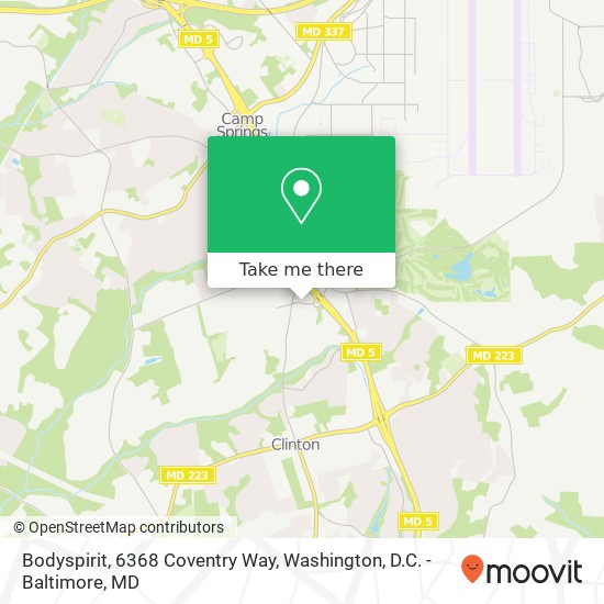 Bodyspirit, 6368 Coventry Way map