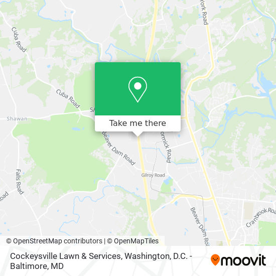 Cockeysville Lawn & Services map