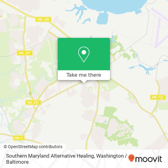 Mapa de Southern Maryland Alternative Healing, 21617 S Essex Dr
