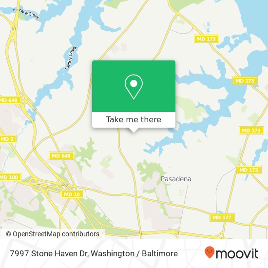 Mapa de 7997 Stone Haven Dr, Glen Burnie, MD 21060