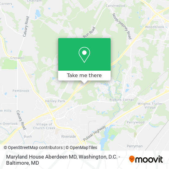 Maryland House Aberdeen MD map