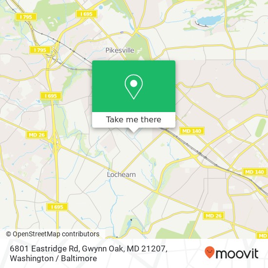 6801 Eastridge Rd, Gwynn Oak, MD 21207 map