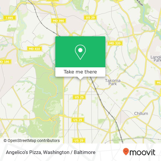 Angelico's Pizza map