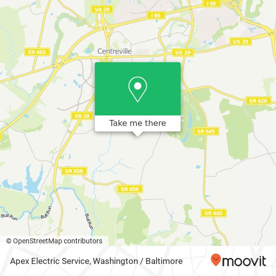 Mapa de Apex Electric Service