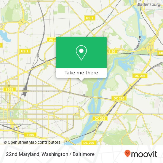 22nd Maryland, Washington, DC 20002 map