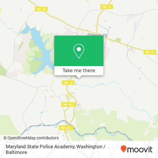 Mapa de Maryland State Police Academy