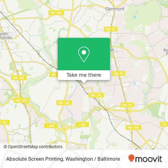 Mapa de Absolute Screen Printing, 3305 Edgewood Rd