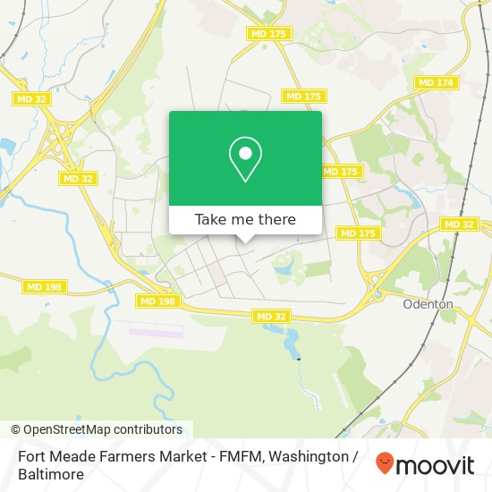 Mapa de Fort Meade Farmers Market - FMFM, 4650 Griffin Ave