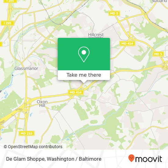 Mapa de De Glam Shoppe