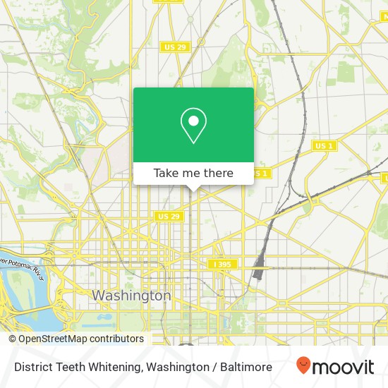 District Teeth Whitening, 641 S St NW map