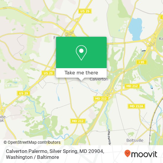 Calverton Palermo, Silver Spring, MD 20904 map