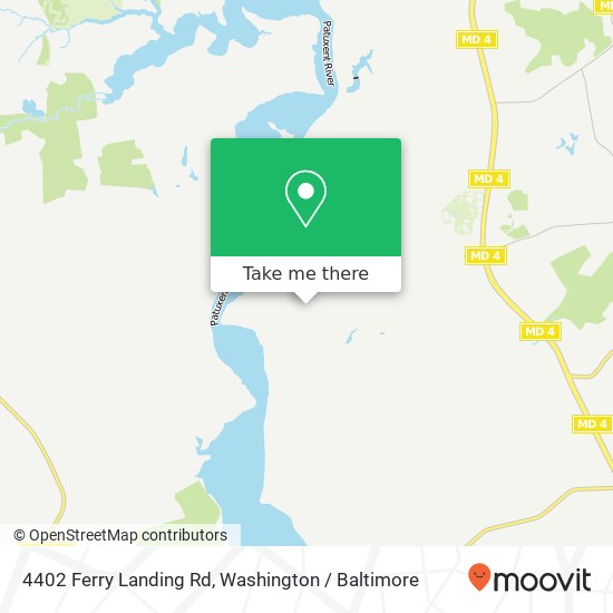 Mapa de 4402 Ferry Landing Rd, Dunkirk, MD 20754