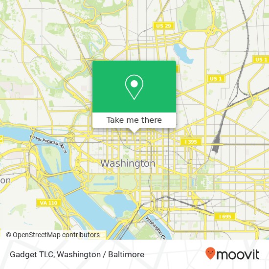 Gadget TLC, 1000 Vermont Ave NW map