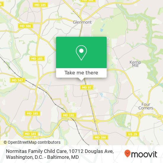 Mapa de Normitas Family Child Care, 10712 Douglas Ave