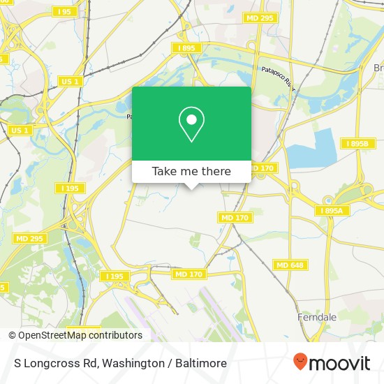 Mapa de S Longcross Rd, Linthicum Heights, MD 21090