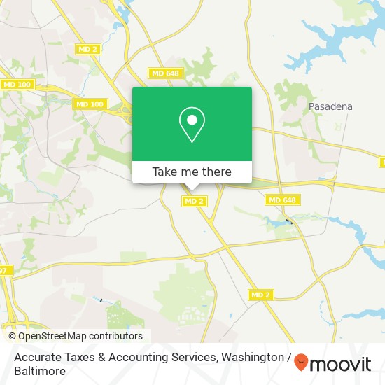 Mapa de Accurate Taxes & Accounting Services, 8213 Ritchie Hwy