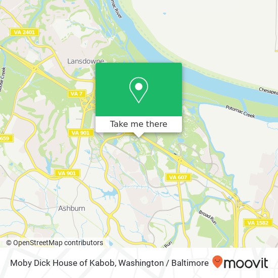 Moby Dick House of Kabob, 20020 Ashbrook Pl map