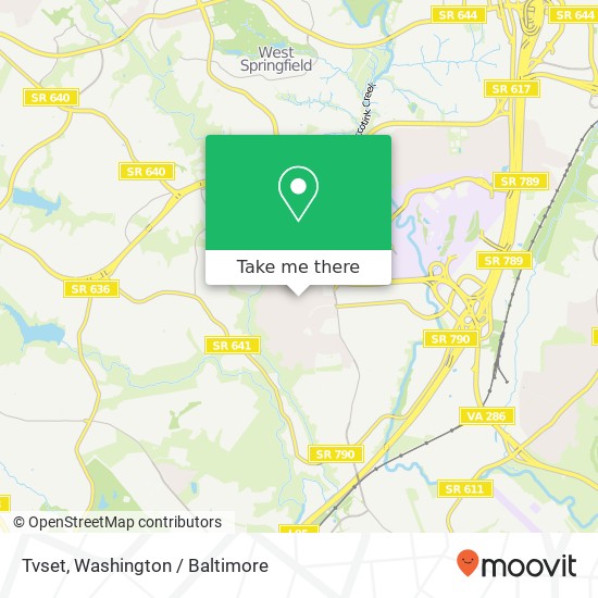 Mapa de Tvset, 7611 Mulberry Bottom Ln