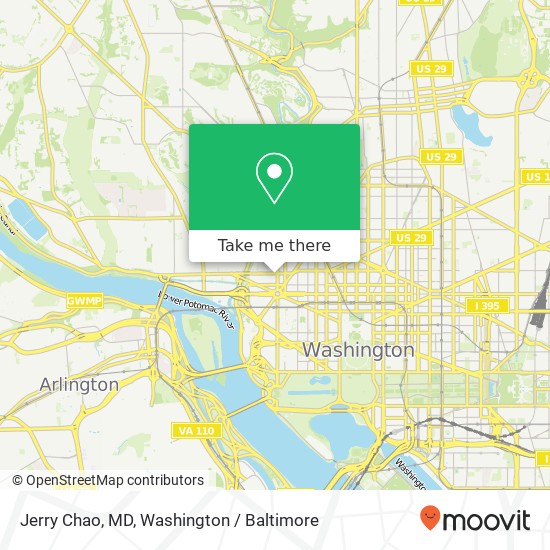 Mapa de Jerry Chao, MD, 2300 M St NW