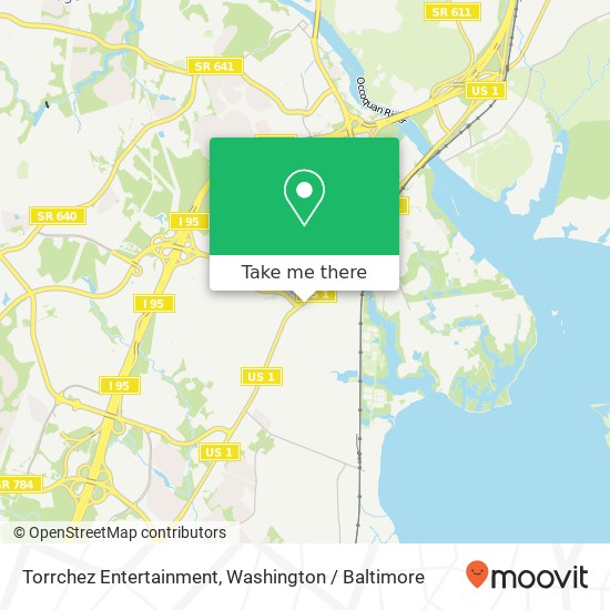 Mapa de Torrchez Entertainment, Woodbridge, VA 22191