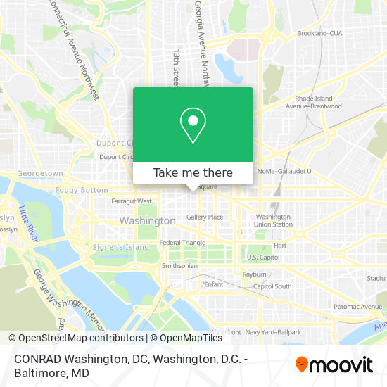 Mapa de CONRAD Washington, DC