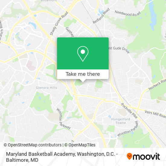 Mapa de Maryland Basketball Academy