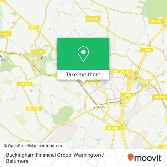 Mapa de Buckingham Financial Group, Spring Hill Rd