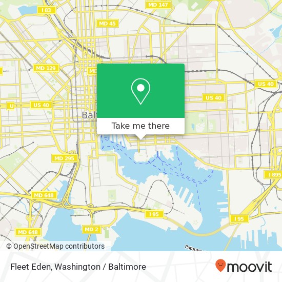 Mapa de Fleet Eden, Baltimore, MD 21231